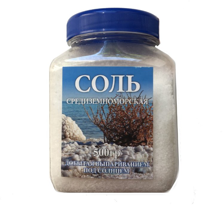 Соль средиземноморская 500 гр Ваше Здоровье