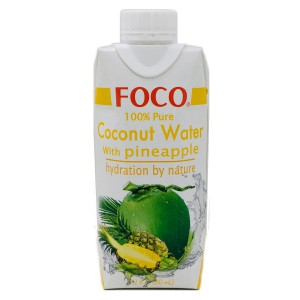 Кокосовая вода с ананасом 330 мл FOCO