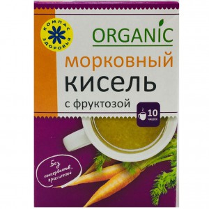 Кисель морковный с фруктозой 150 гр Компас Здоровья