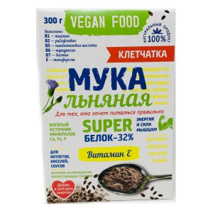 Мука льняная Vegan Food  300 гр Компас Здоровья
