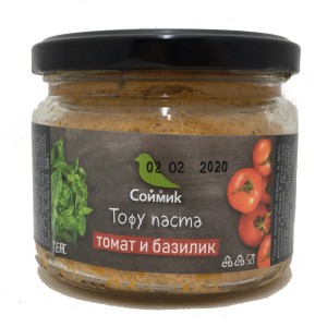 Тофу паста с томатом и базиликом 260 гр Соймик