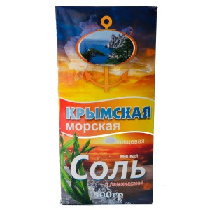 Крымская морская соль с ламинарией 800 гр